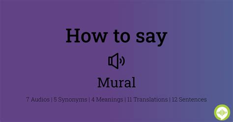 how to pronounce mural