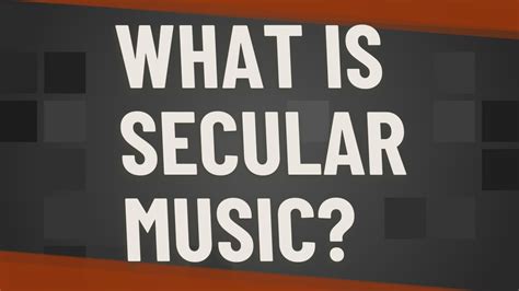 whats secular music